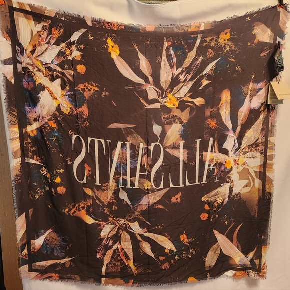All Saints Floral Scarf - Picture 8 of 8